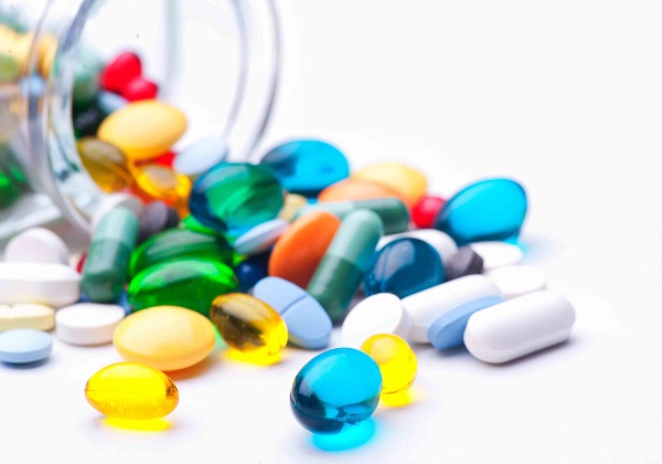 mixed colorful medication 